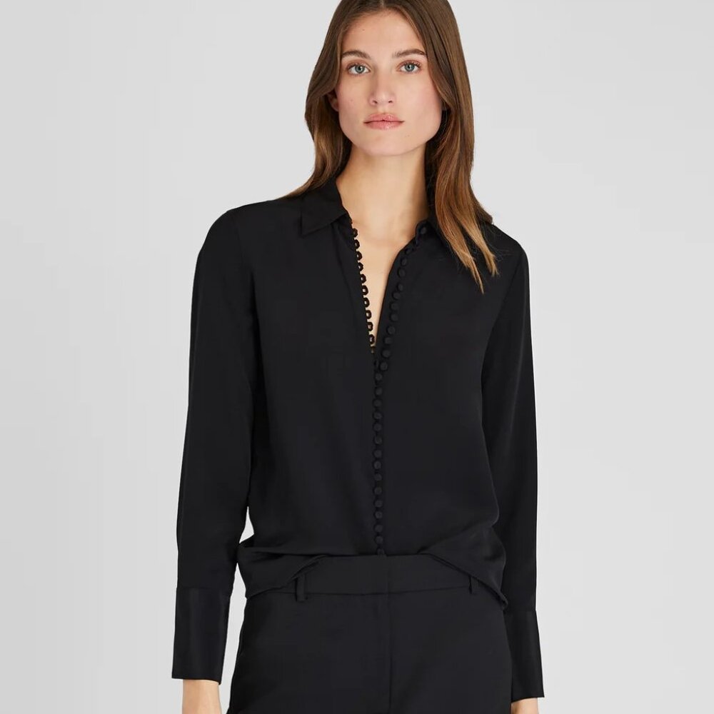 Club Monaco Helek Silk Shirt Size S